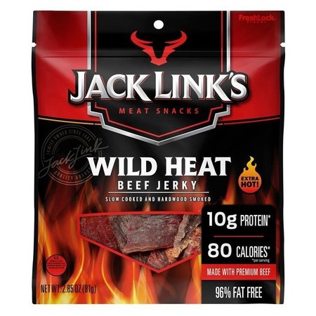 JACK LINKS Beef Jerky, Wild Heat Flavor, 285 oz Pack 10000029109